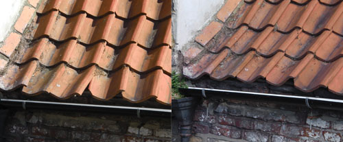 Pantile roof repairs before and after